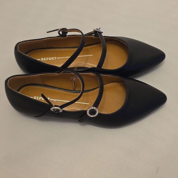 BRAND NEW REPORT RYLA POINTED TOE MARY JANE  WOMEN'S FLATS - Picture 4 of 15